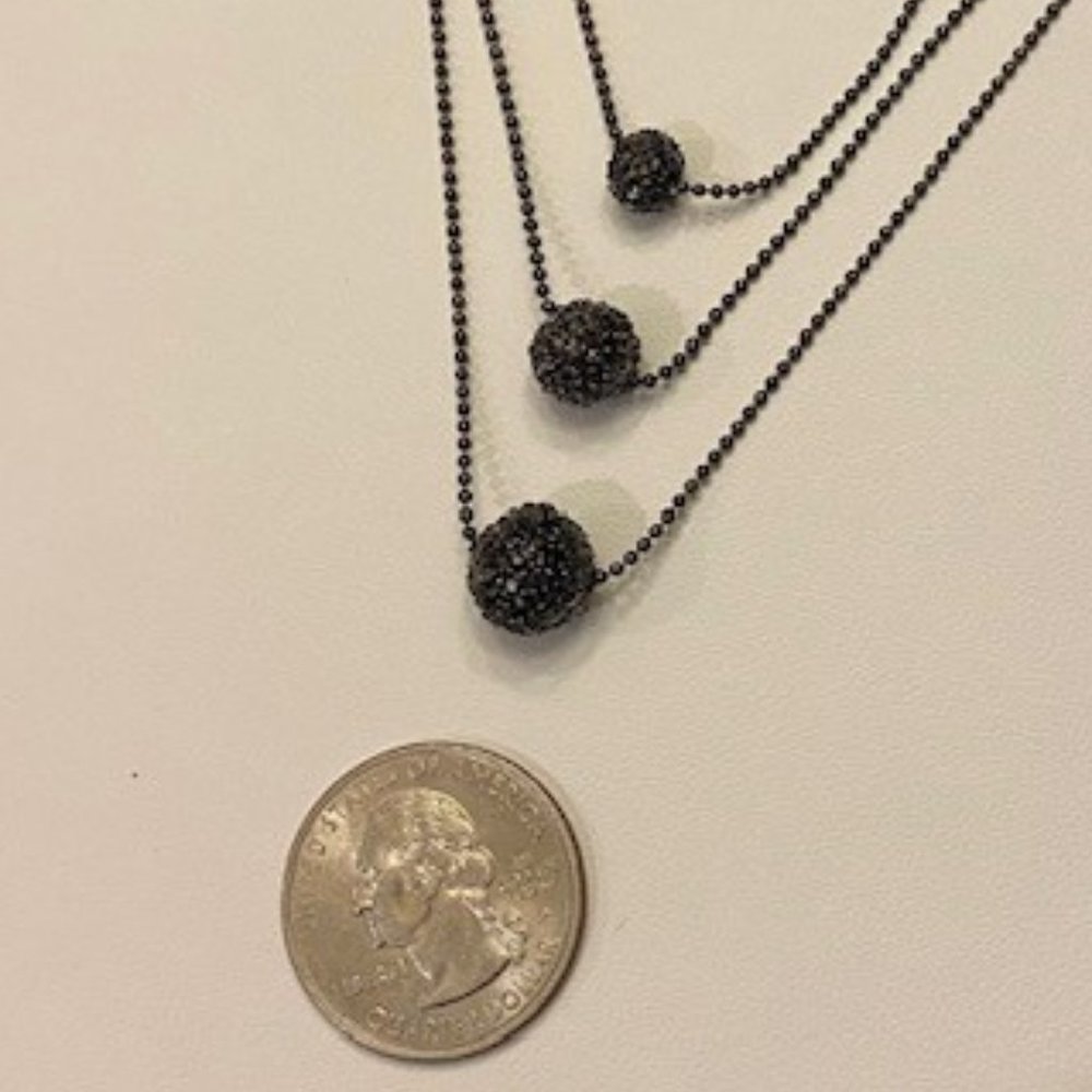 Lia Sophia TRIO Hematite Necklace - Picture 8 of 9